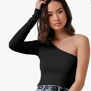On shoulder ribbed shirt